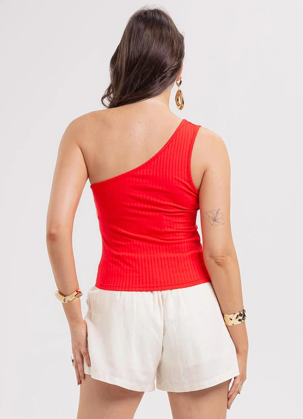 Habana - Blusa em Canelado Vermelho 2