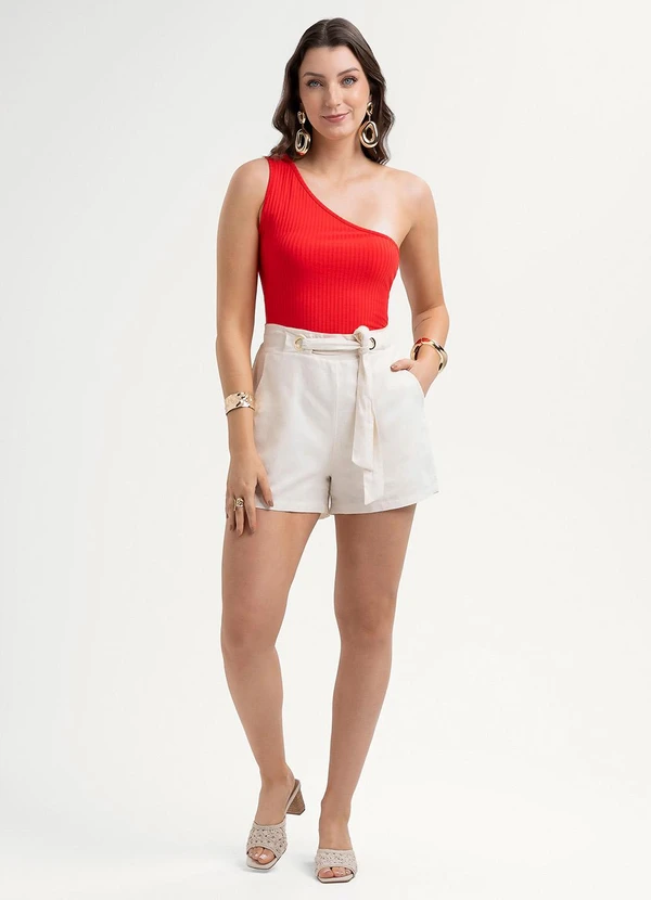 Habana - Blusa em Canelado Vermelho 3