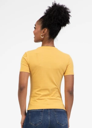 Habana - Blusa em Cotton Amarelo Médio - HABANA