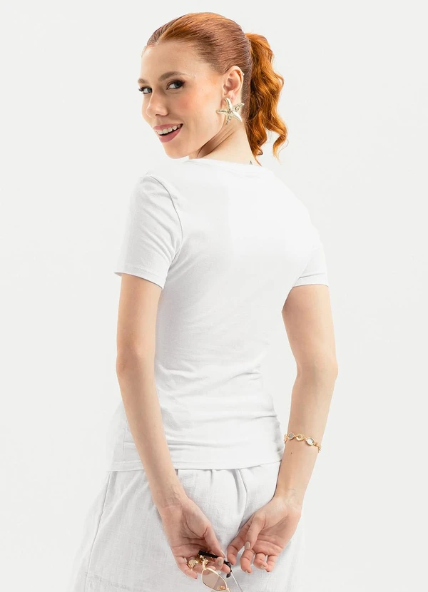 Cativa - Blusa em Cotton Branco 2