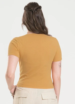 Cativa - Blusa em Cotton Caramelo - CATIVA