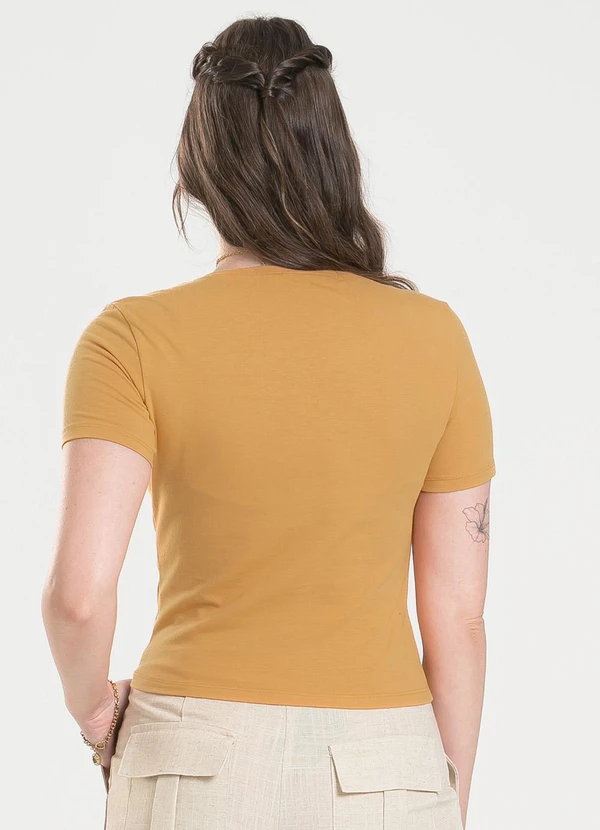 Cativa - Blusa em Cotton Caramelo 2