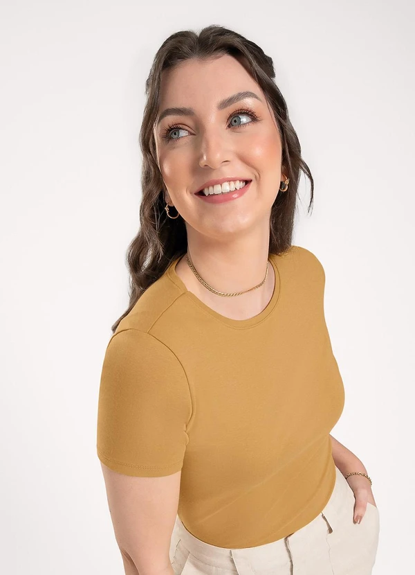 Cativa - Blusa em Cotton Caramelo 3