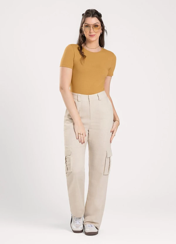 Cativa - Blusa em Cotton Caramelo 4