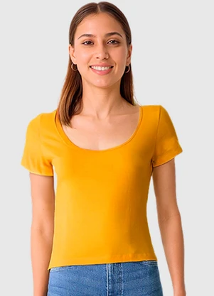 Malwee - Blusa em Cotton Light Amarelo - MALWEE