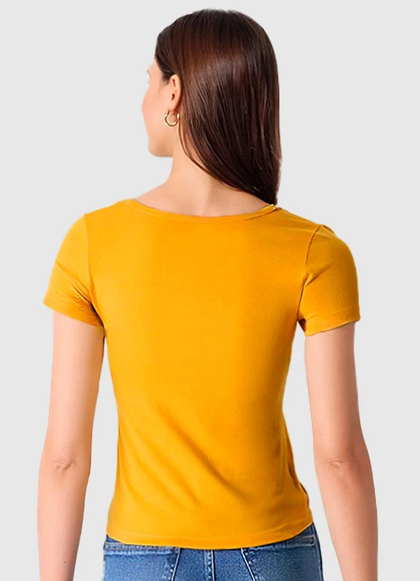 Malwee - Blusa em Cotton Light Amarelo 2