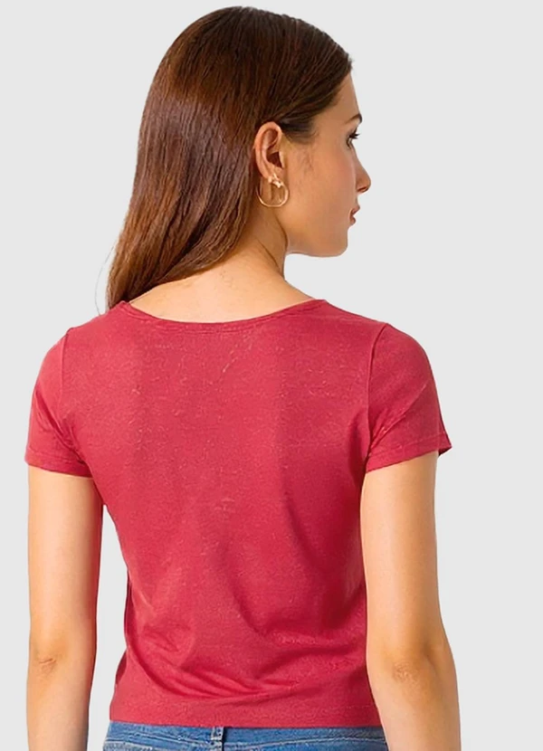 Malwee - Blusa em Cotton Light Vermelho Escuro 2