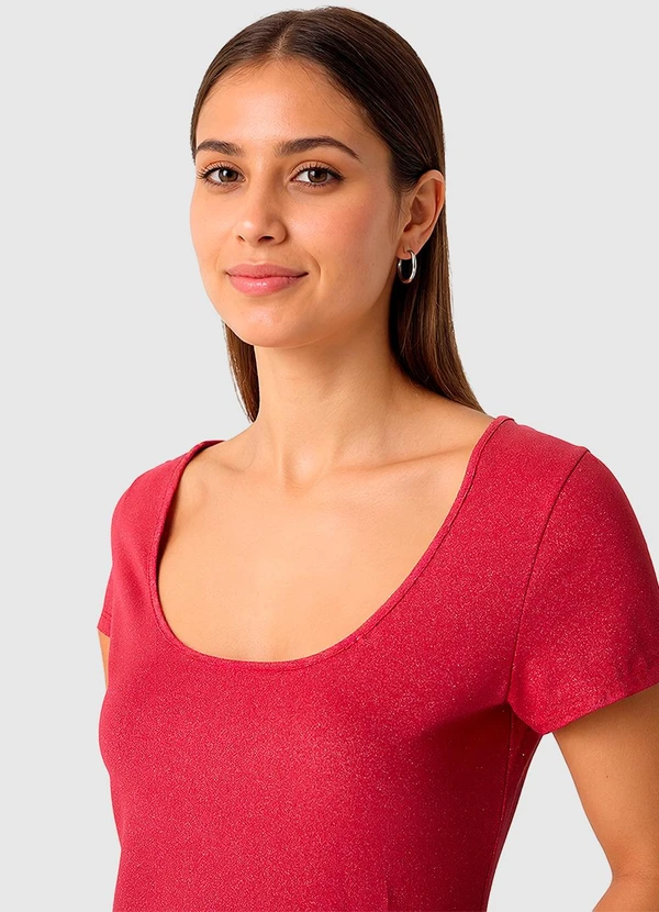 Malwee - Blusa em Cotton Light Vermelho Escuro 4