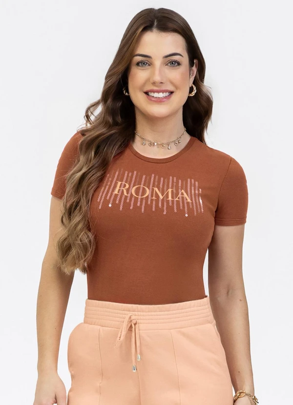Habana - Blusa em Cotton Marrom