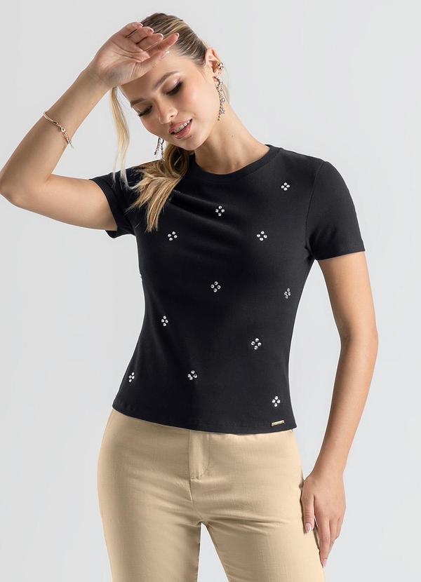 Cativa - Blusa em Cotton Preto