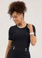 Cativa - Blusa em Cotton Vermelho - variação: Preto