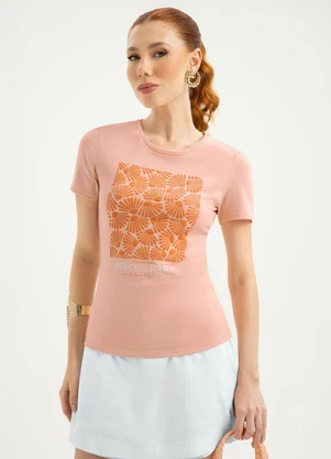 Cativa - Blusa em Cotton  Rosa Claro - CATIVA