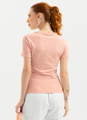 Cativa - Blusa em Cotton  Rosa Claro - CATIVA