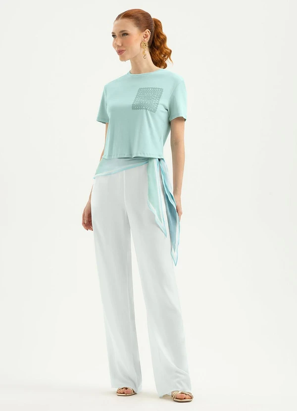 Cativa - Blusa em Cotton Verde Claro 4