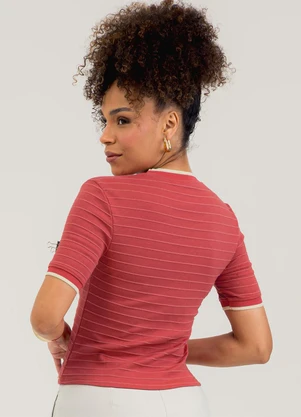 Cativa - Blusa em Cotton Vermelho - CATIVA