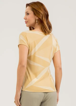 Cativa - Blusa em Crepe Amarelo Claro - CATIVA