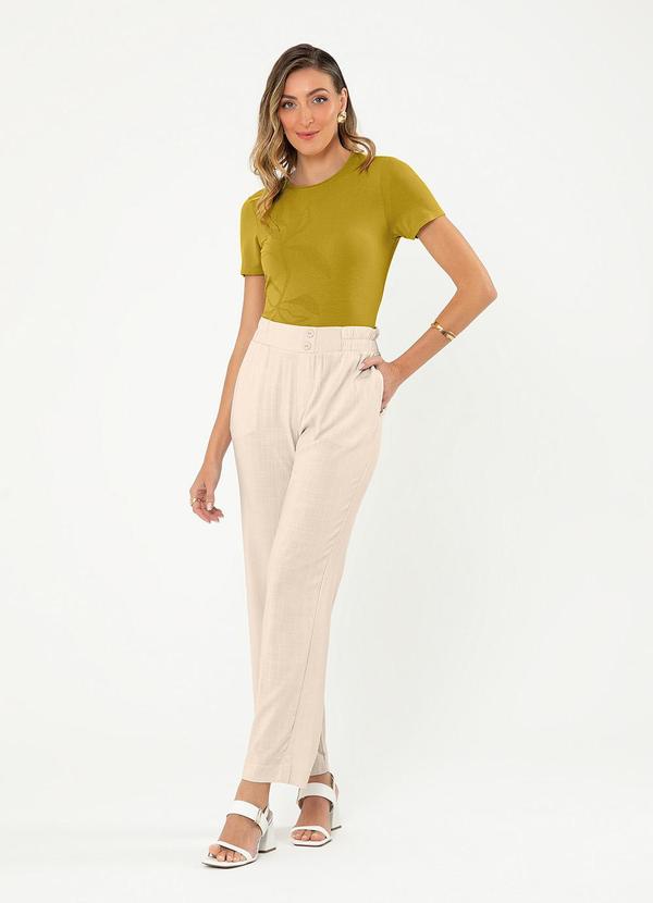 Cativa - Blusa em Crepe Amarelo Escuro 4