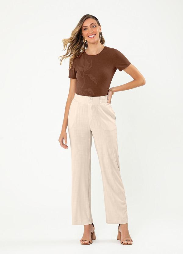 Cativa - Blusa em Crepe Marrom Escuro 4