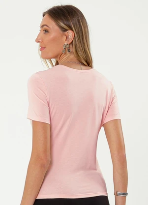 Cativa - Blusa em Crepe Rosa Claro - CATIVA