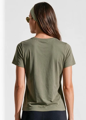 Veev - Blusa em Malha Bamboo Abertura Lateral Verde - VEEV