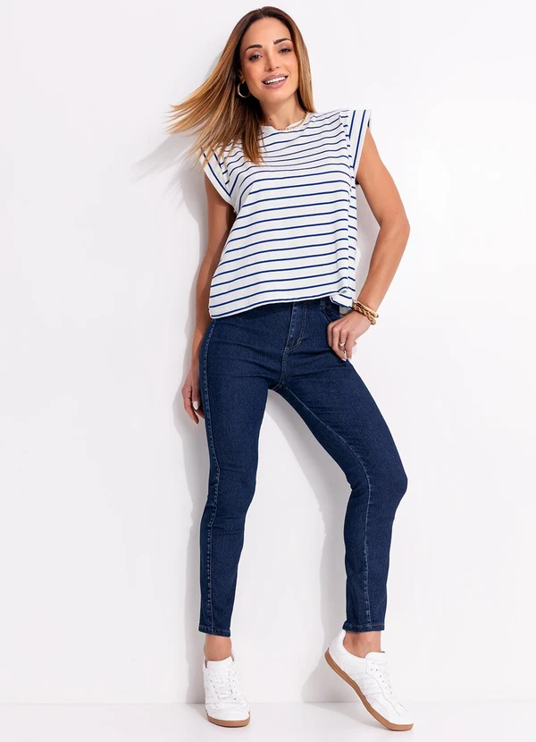 Multimarcas - Blusa em Malha de Fio Tinto Listrada 3