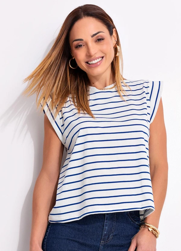 Multimarcas - Blusa em Malha de Fio Tinto Listrada 6