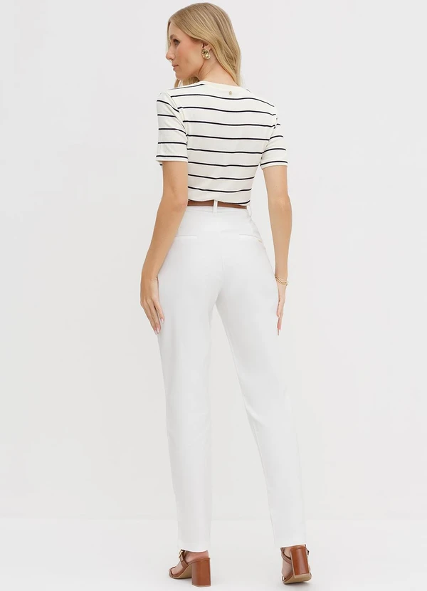 Principessa - Blusa de Manga Curta em Malha Listrada Mabel 4