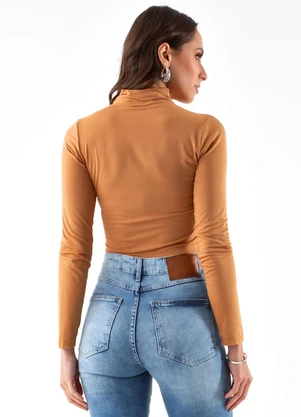Colcci - Blusa em Malha Marrom - COLCCI