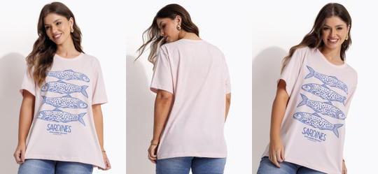 Blusa em Malha Rosa