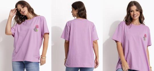 Blusa em Malha Roxo