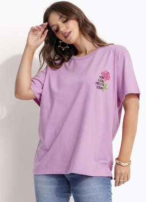Multimarcas - Blusa em Malha Roxo - MULTIMARCAS