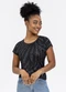 Habana - Blusa em Malha Stretch Preto - variação: Preto