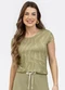 Habana - Blusa em Malha Stretch Preto - variação: Verde