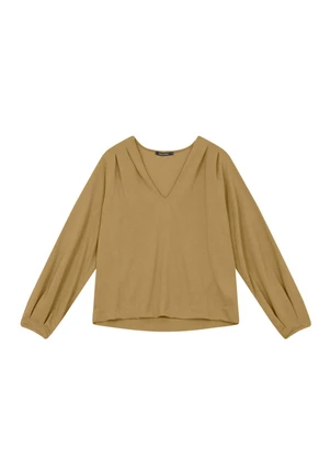 Essendi - Blusa em Malha Texturizada Marrom - ESSENDI