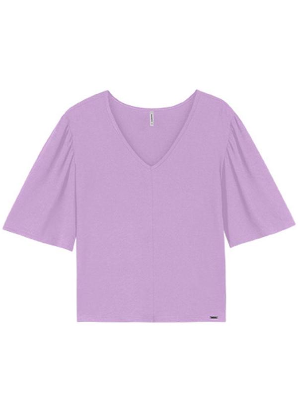 Rezzato - Blusa em Malha Tricô Adulto Feminino Roxo