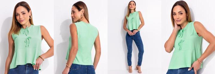 Blusa em Malha Verde