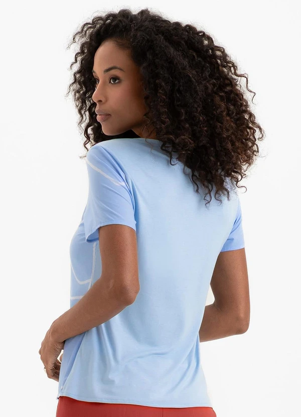 Cativa - Blusa em Misturinha Azul Claro 2