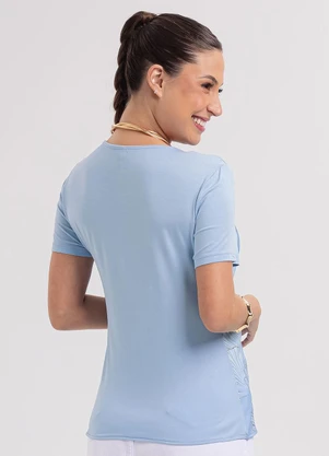 Habana - Blusa em Misturinha Azul - HABANA