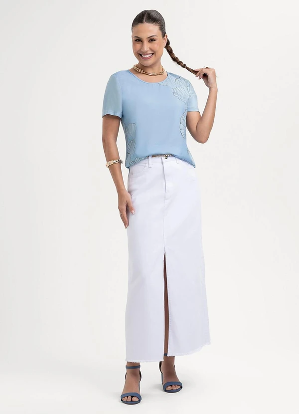 Habana - Blusa em Misturinha Azul 3