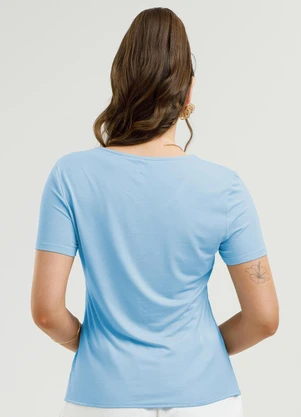 Habana - Blusa em Misturinha Azul - HABANA