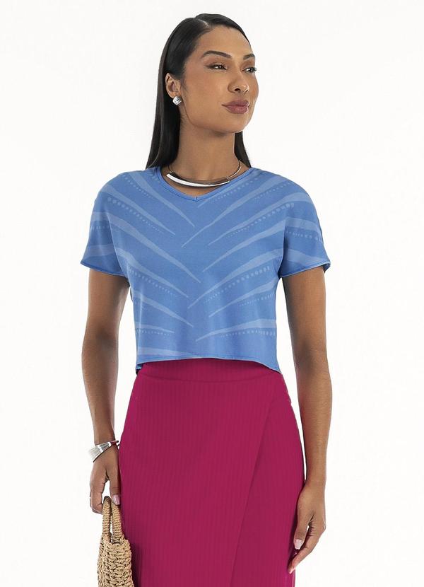 Habana - Blusa em Misturinha Azul