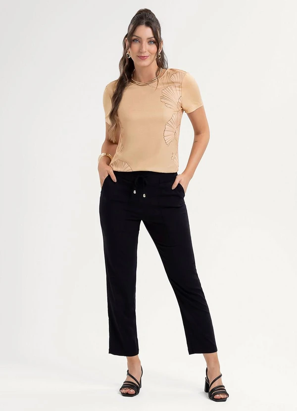 Habana - Blusa em Misturinha Bege 3