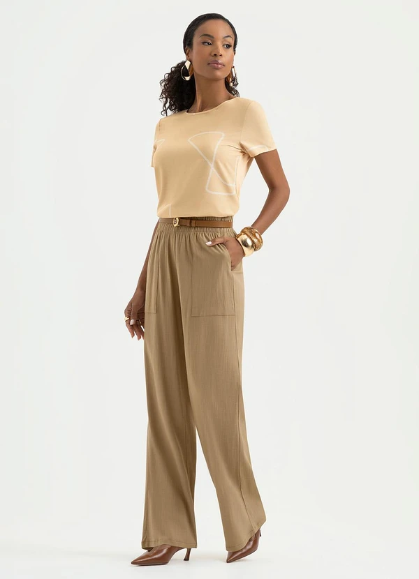 Cativa - Blusa em Misturinha Bege 3