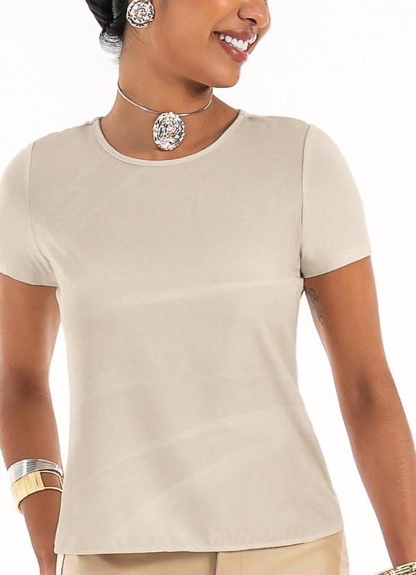 Habana - Blusa em Misturinha Bege 3