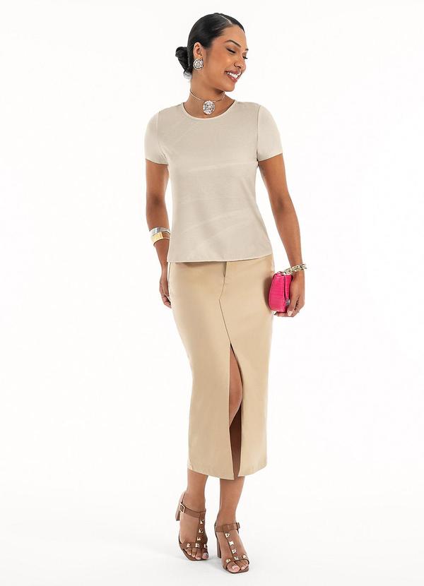 Habana - Blusa em Misturinha Bege 4