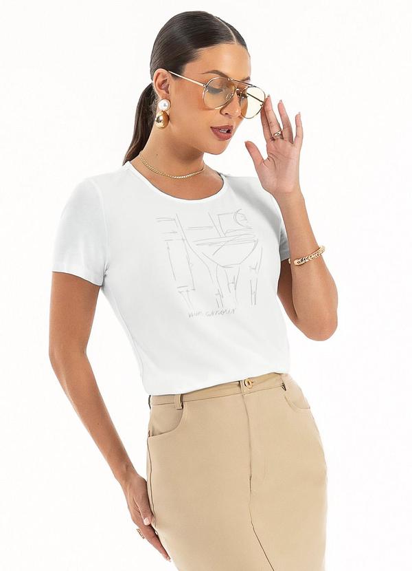 Habana - Blusa em Misturinha Branco 1