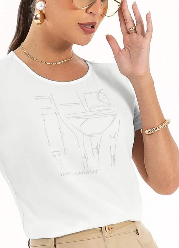 Habana - Blusa em Misturinha Branco 3