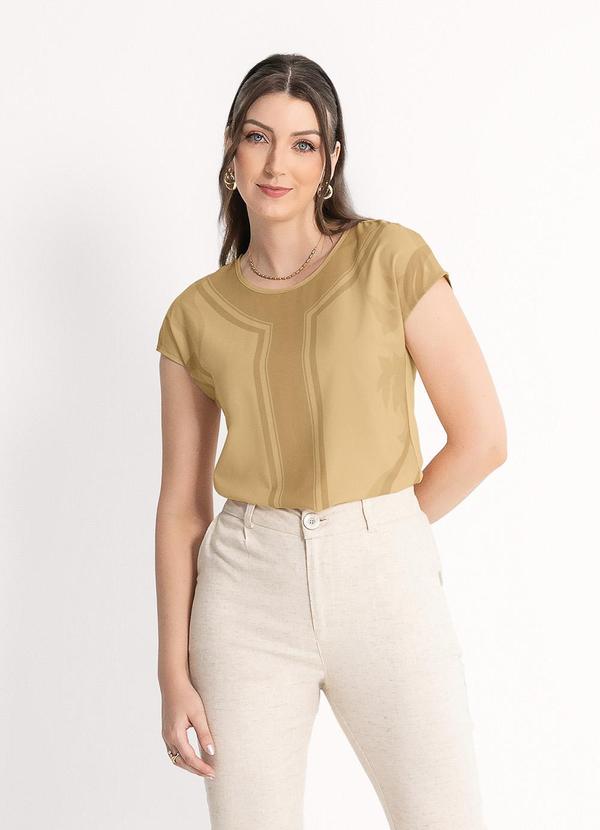 Habana - Blusa em Misturinha Caramelo