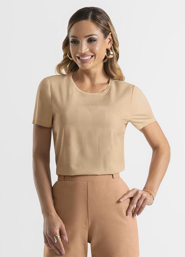 Cativa - Blusa em Misturinha Caramelo