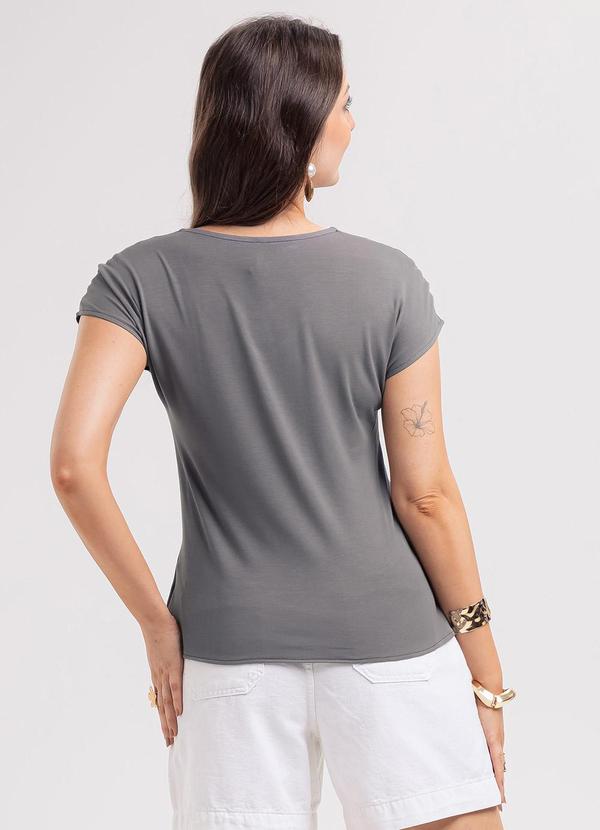 Habana - Blusa em Misturinha Cinza 2